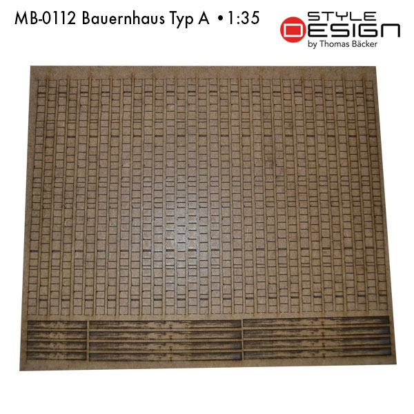 MB-0112-Bauernhaus-Typ-A Laserplatte Dach